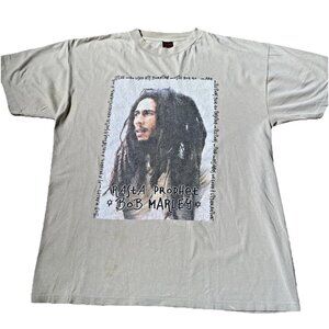 Vintage Bob Marley Rasta Prophet T Shirt Size XL Grunge Skater Music 90s RARE